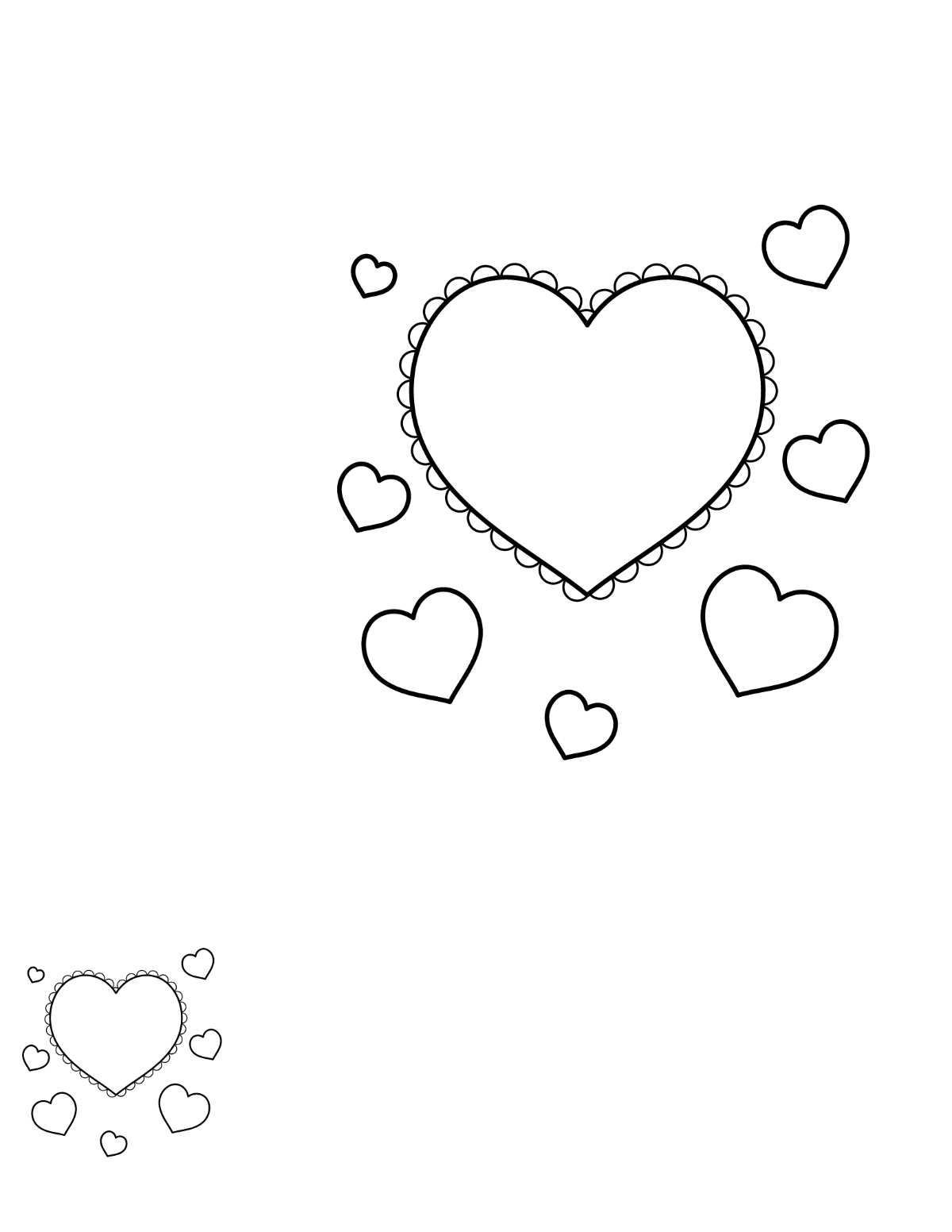 Template Of A Heart Shape Printable