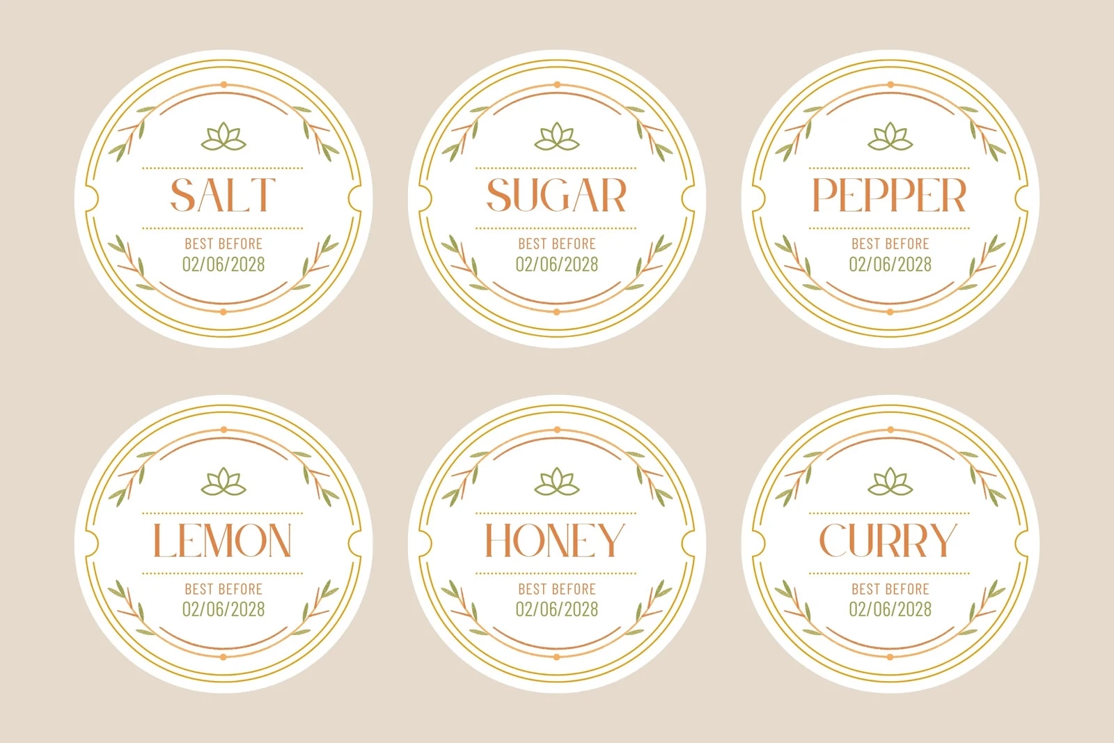 Free Printable And Customizable Kitchen Label Templates Canva