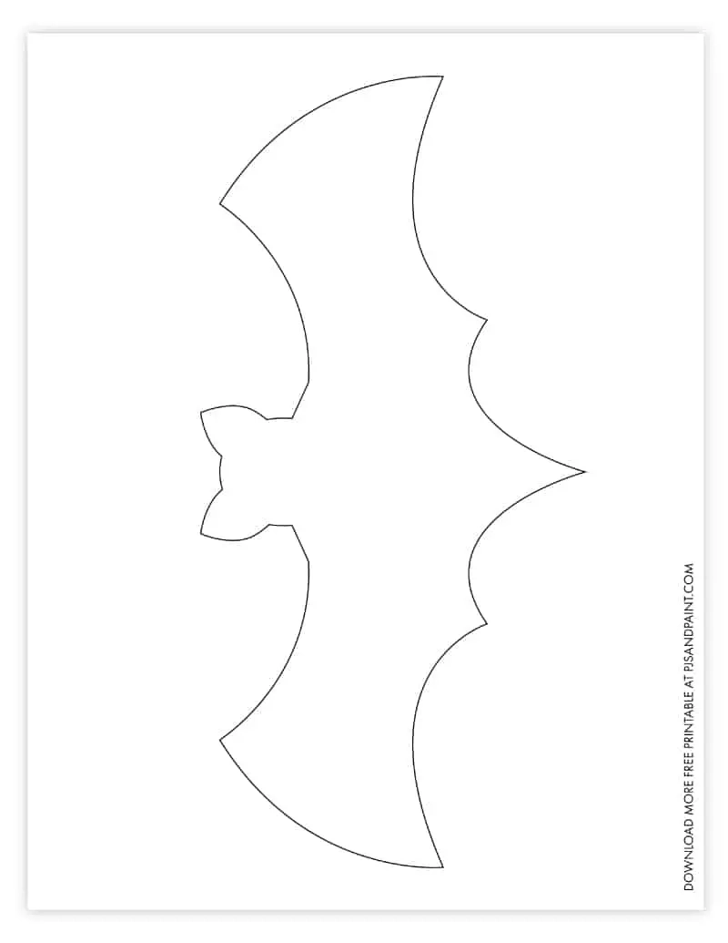 Free Printable Bat Template DIY Halloween Decorations Pjs And 