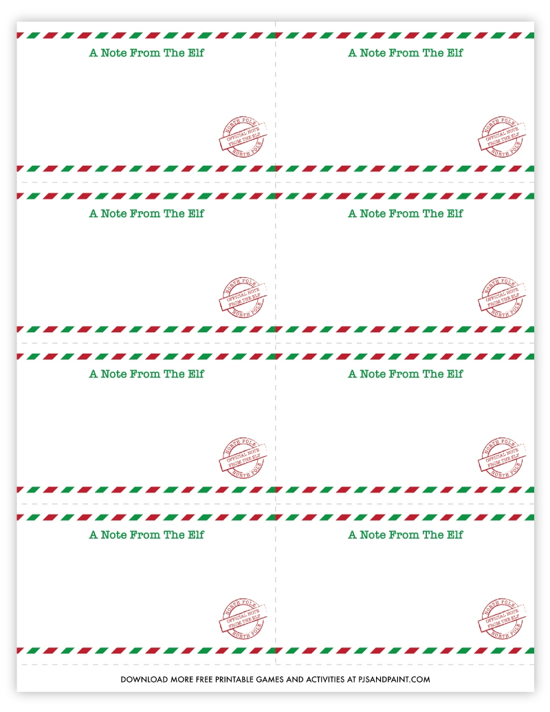 Free Printable Blank Elf On The Shelf Letter Template