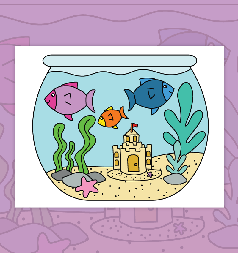 Free Printable Build A Fish Bowl Craft Pjs And Paint