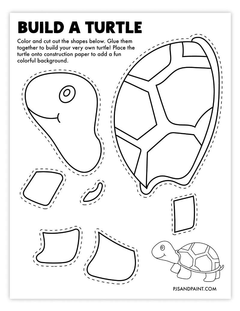 Turtle Template Free Printable