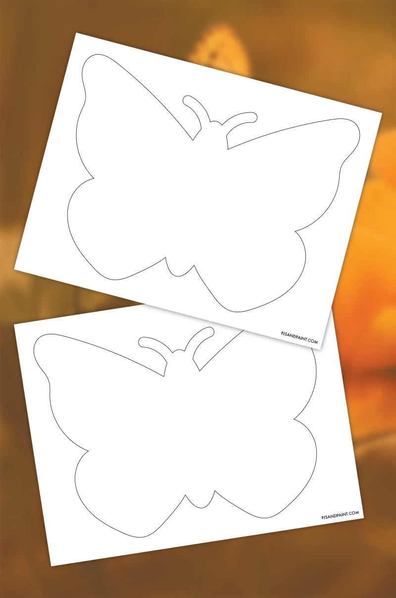 Cut Out Printable 3d Butterfly Template