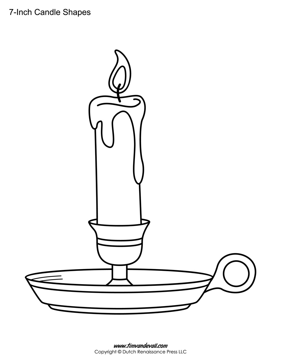 Free Printable Candle Templates Shapes Printable Stickers