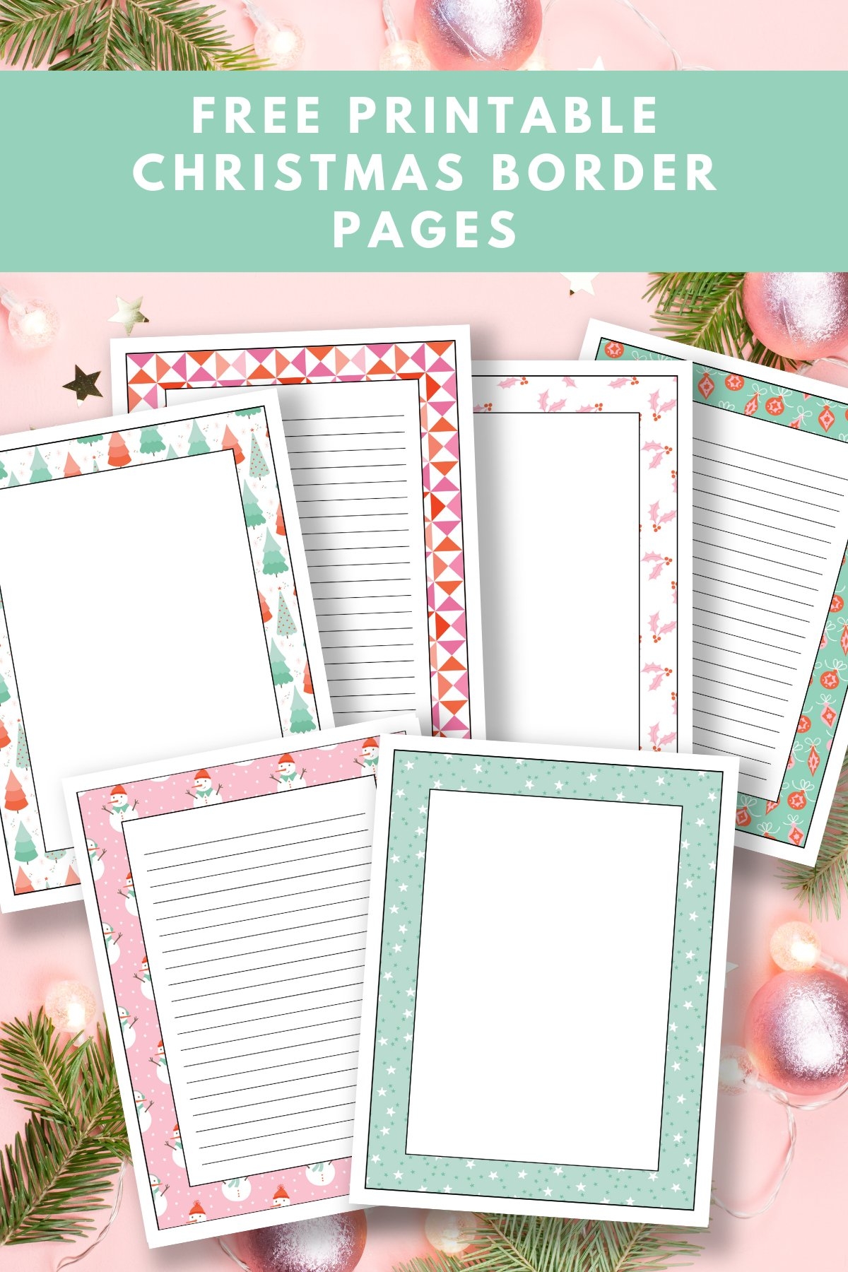 Christmas Stationery Template Free Printable