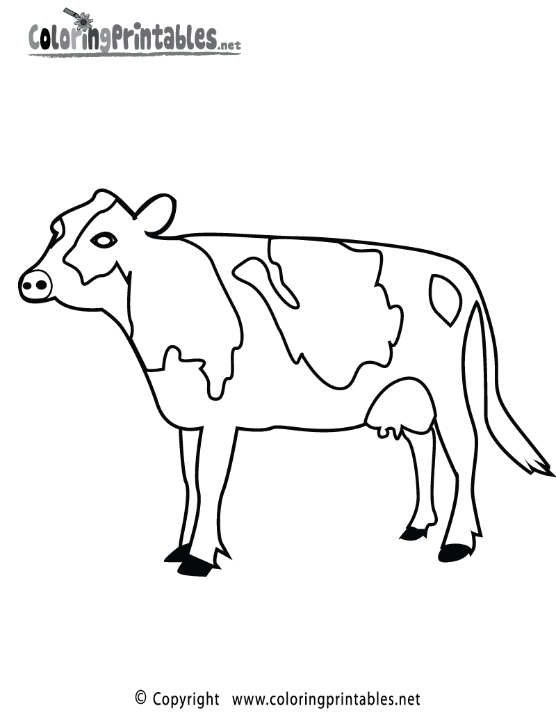Cow Printable Template