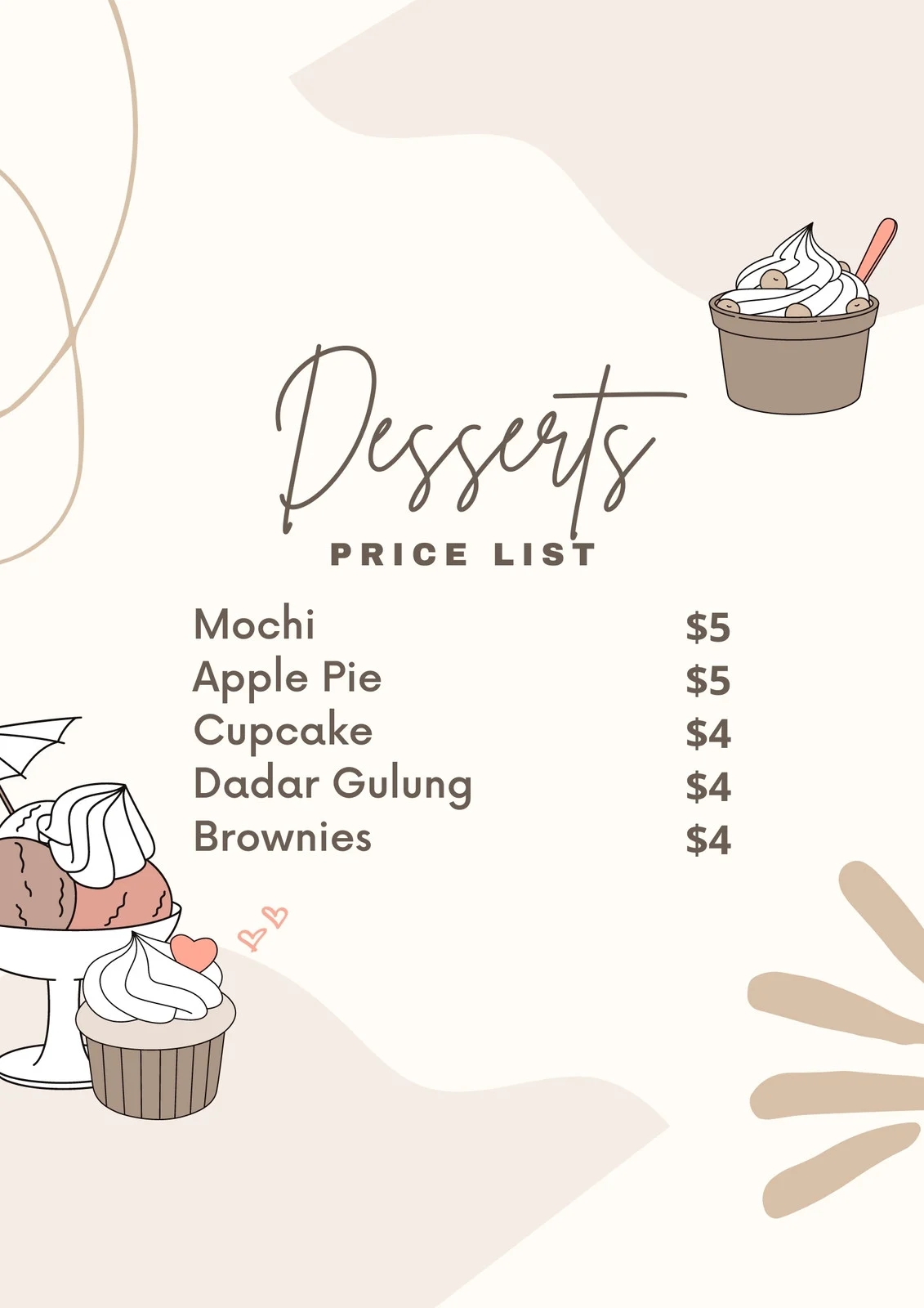 Free Printable Customizable Cupcake Flyer Templates Canva