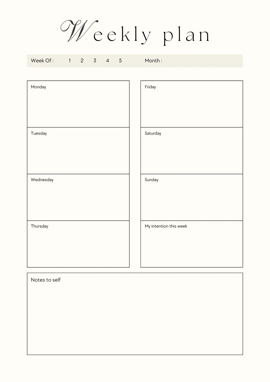 Free Printable Customizable Weekly Lesson Plan Templates Canva