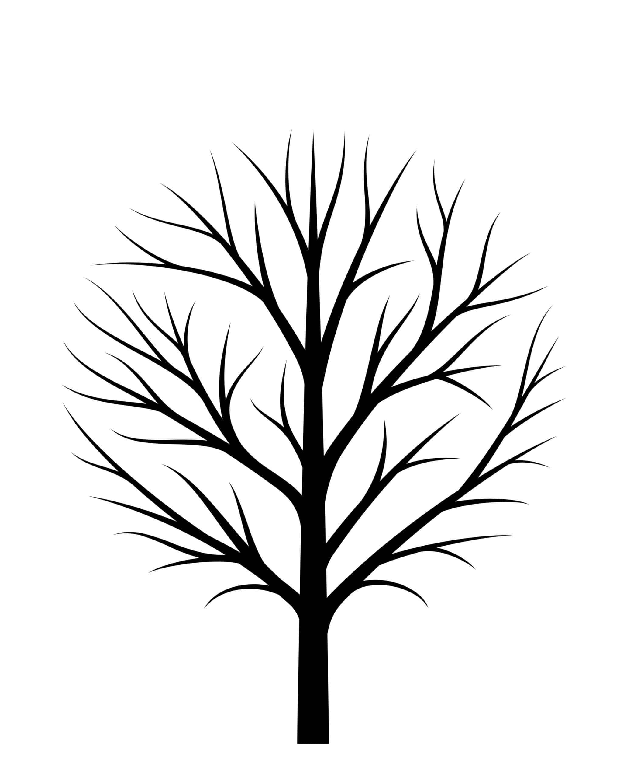 Free Printable Fall Leaf And Tree Templates Emma Owl Worksheets Library