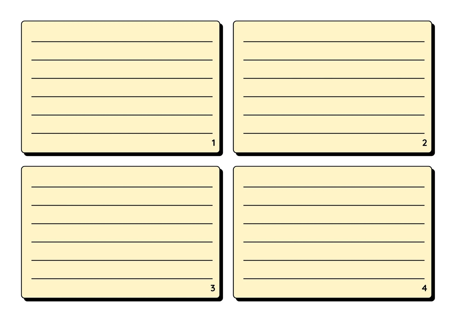 Free Printable Flashcard Templates You Can Customize Canva