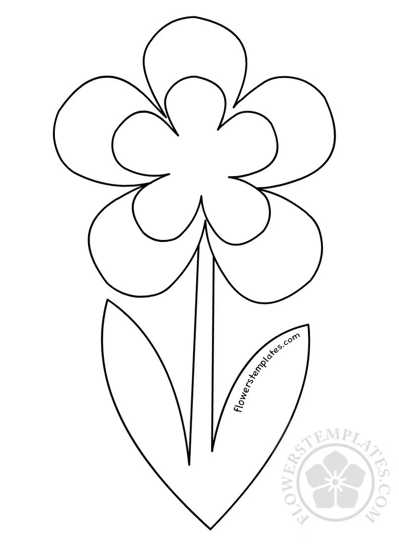 Free Printable Flower Stem Template Printable Party Favors