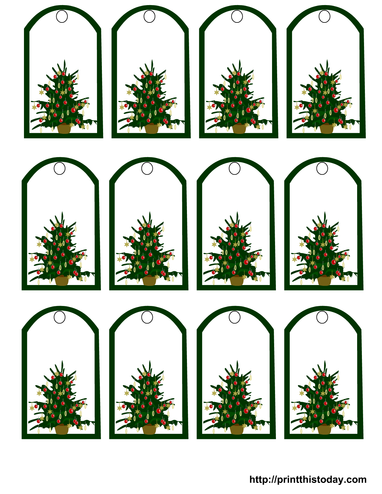Free Printable Giving Tree Tag Template