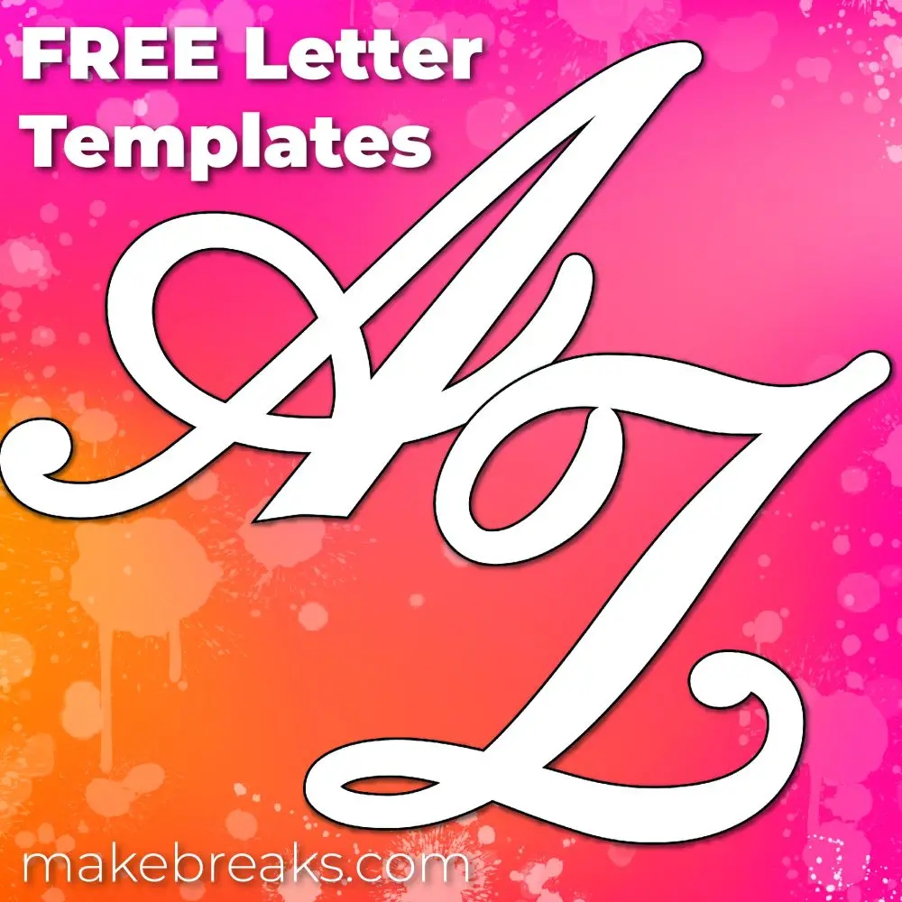 Free Printable Large Letters For Walls U0026 Other Projects Script 