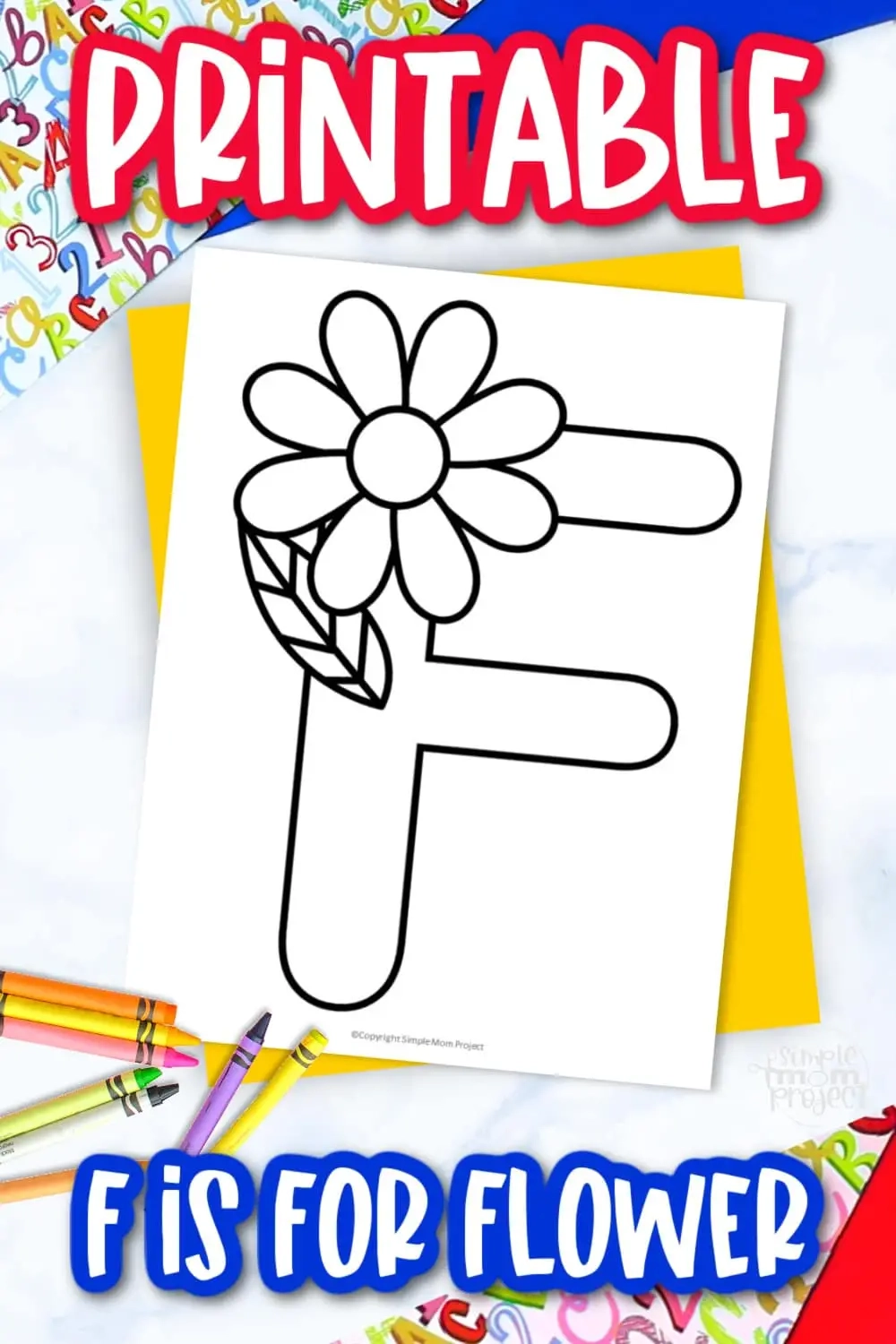 Free Printable Letter F Coloring Page Simple Mom Project