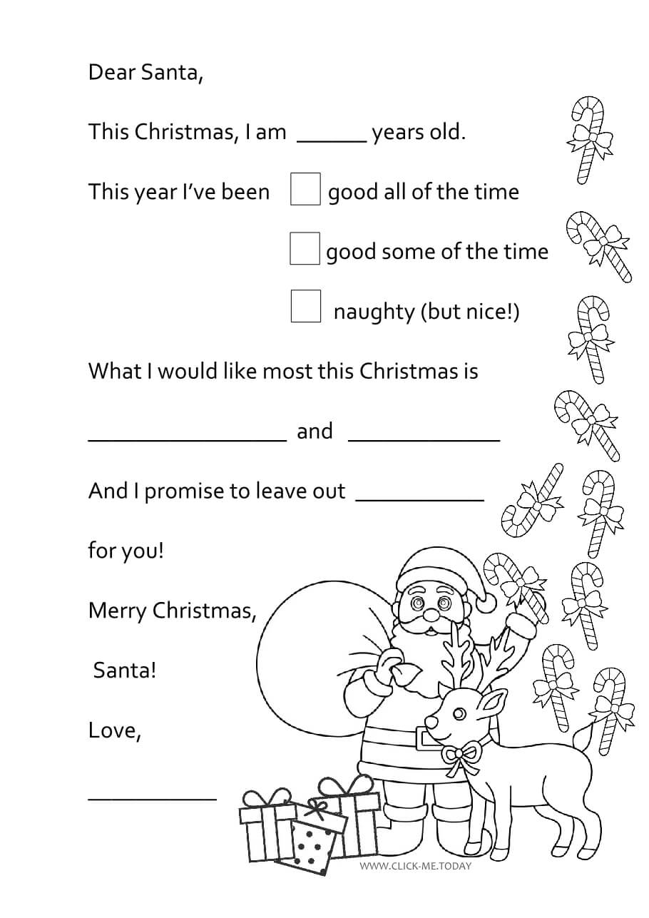 Free Printable Letter From Santa Template Word Pdf