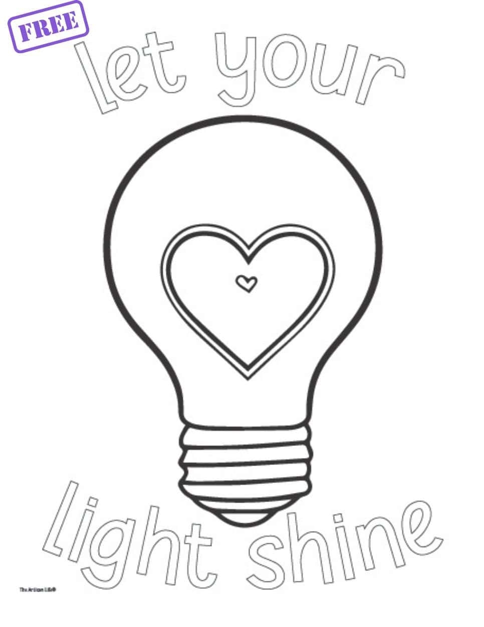 Printable Light Bulb Template