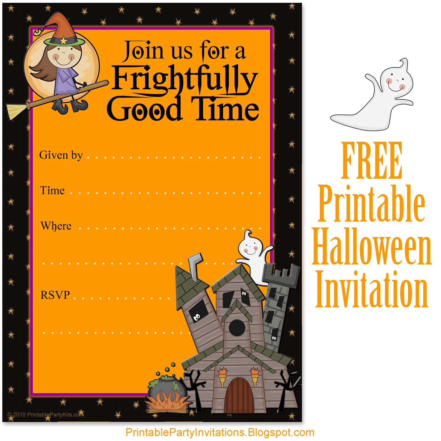 Free Printable Halloween Invitation Templates