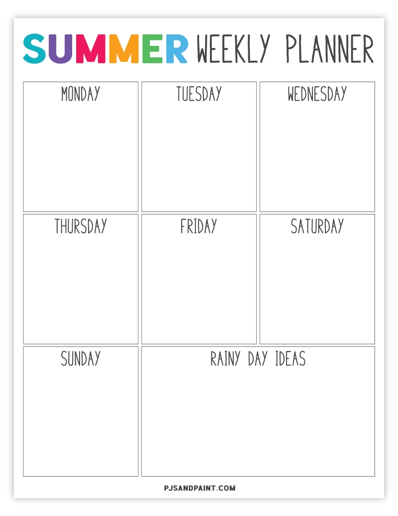 Printable Summer Templates