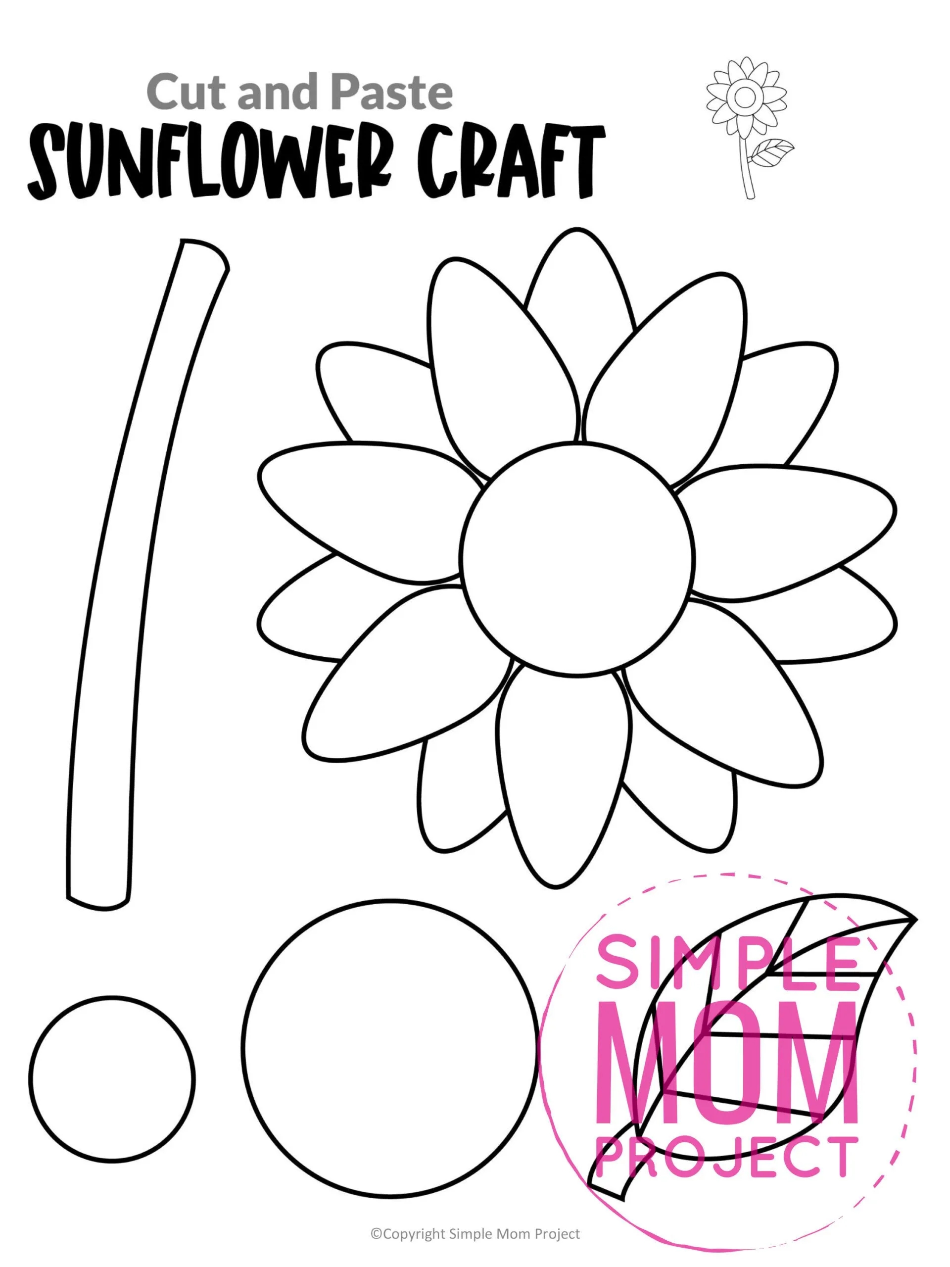 Free Printable Sunflower Petal Template