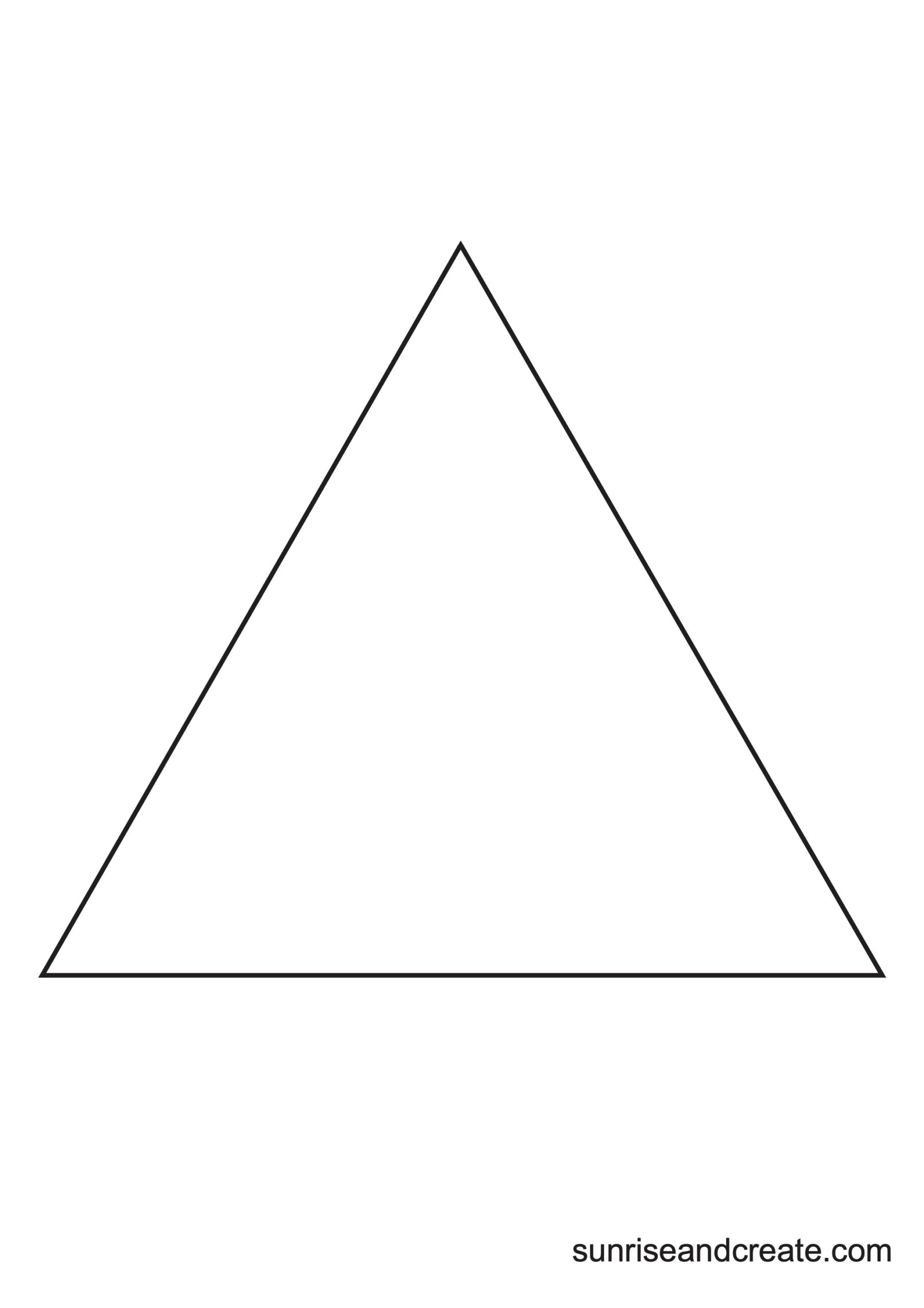 Free Printable Triangle Templates