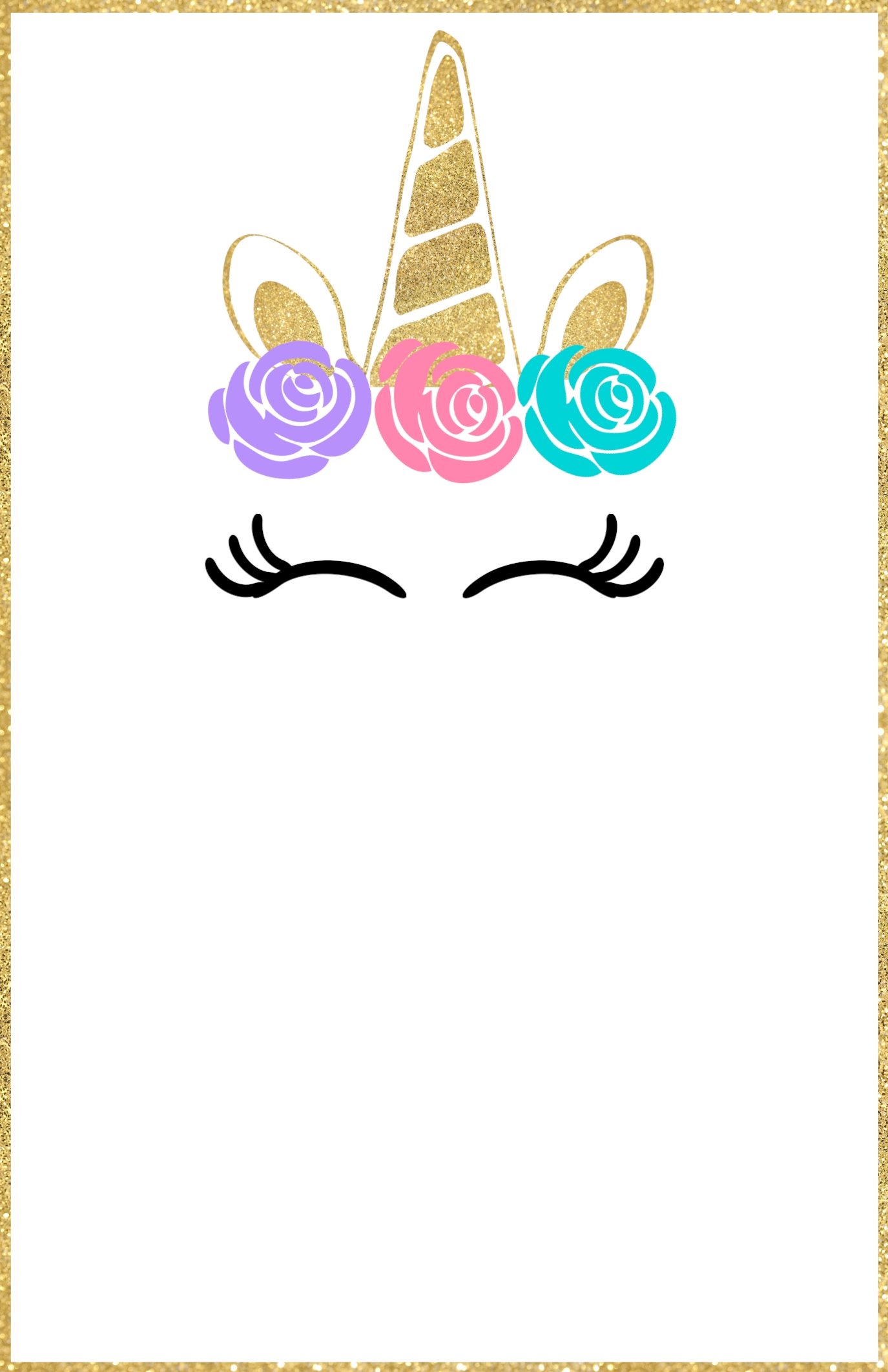 Unicorn Template Printable