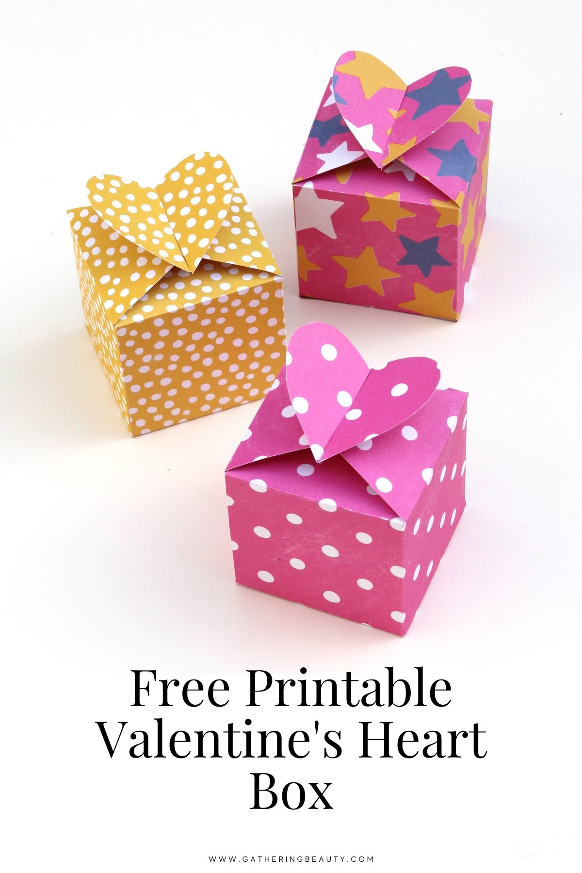 Free Printable Valentine s Heart Box Gathering Beauty