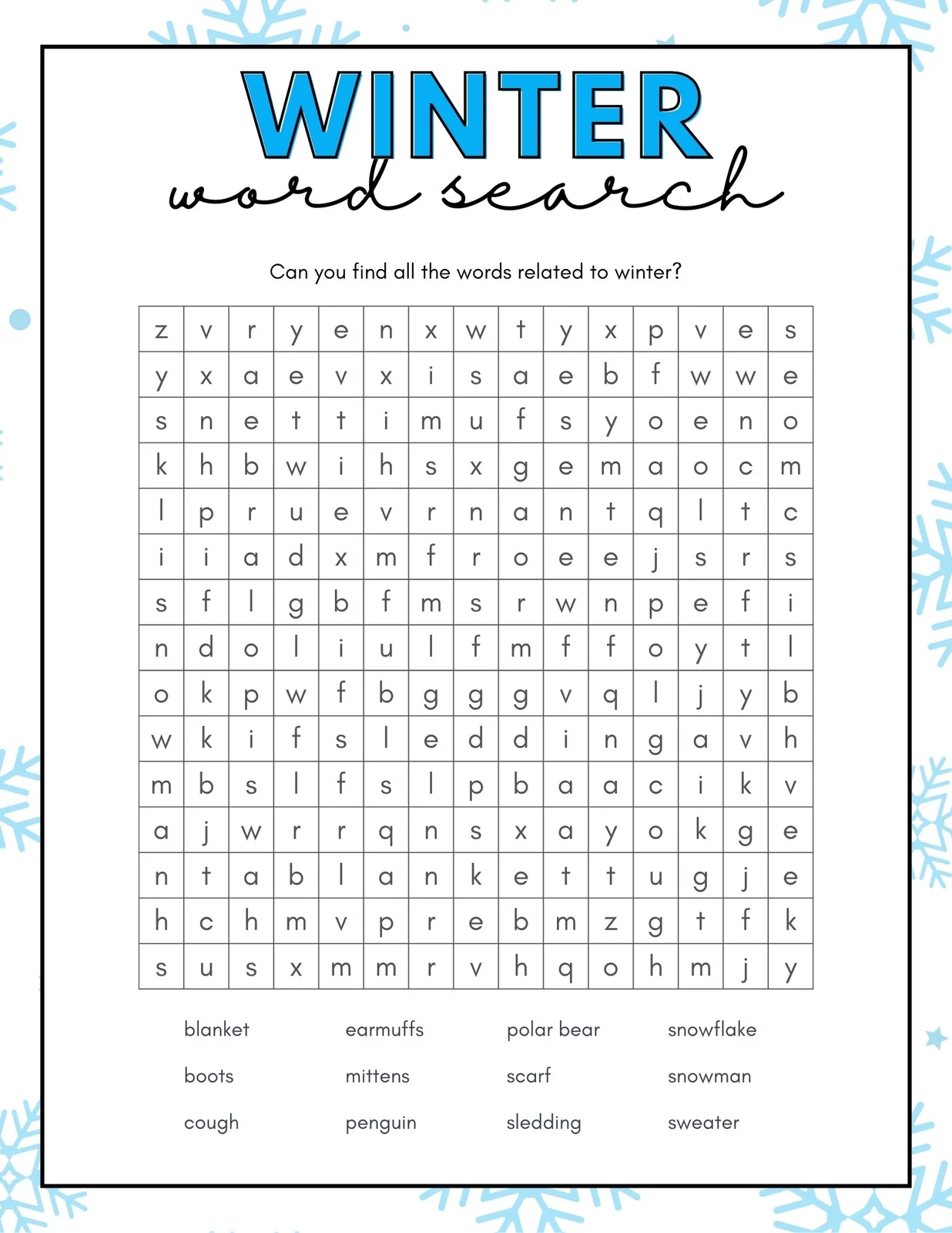 Free Printable Word Search Worksheet Templates Canva