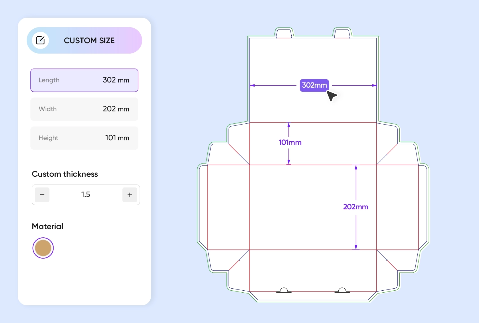 Free Rectangle Box Template Maker Free Download