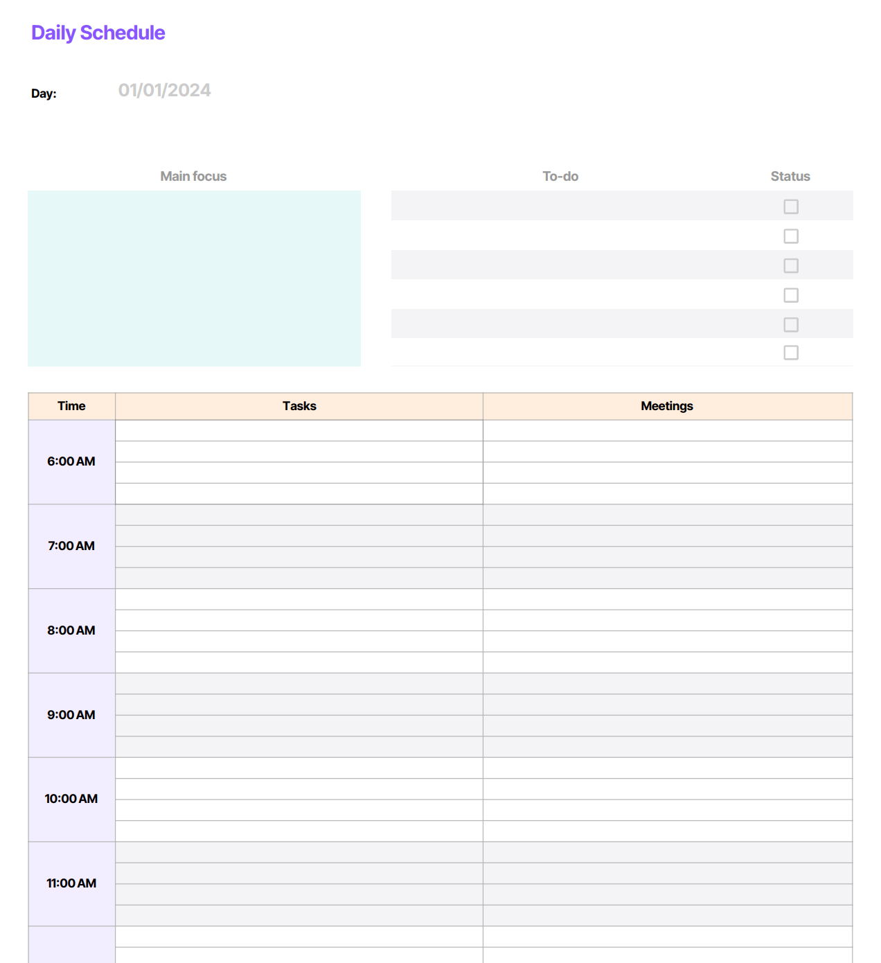 FREE Schedule Templates Weekly Daily Monthly Timeular
