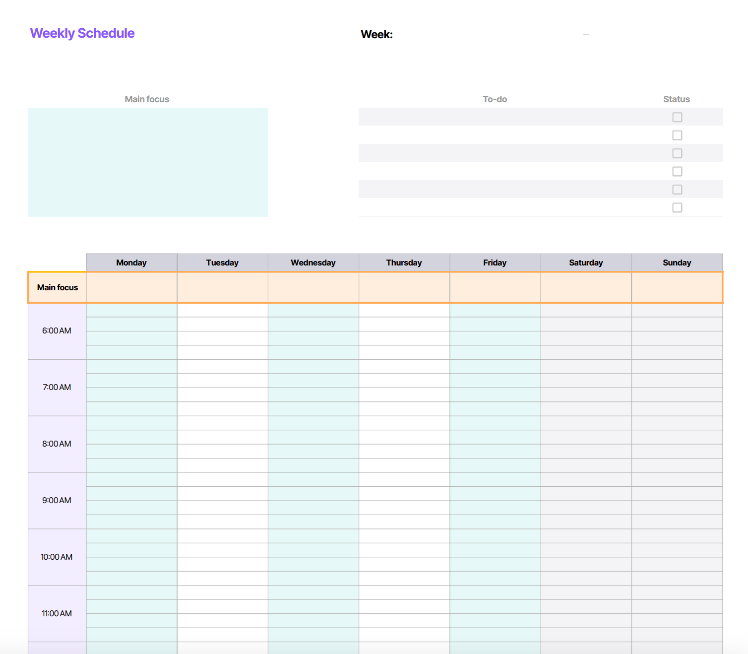 FREE Schedule Templates Weekly Daily Monthly Timeular