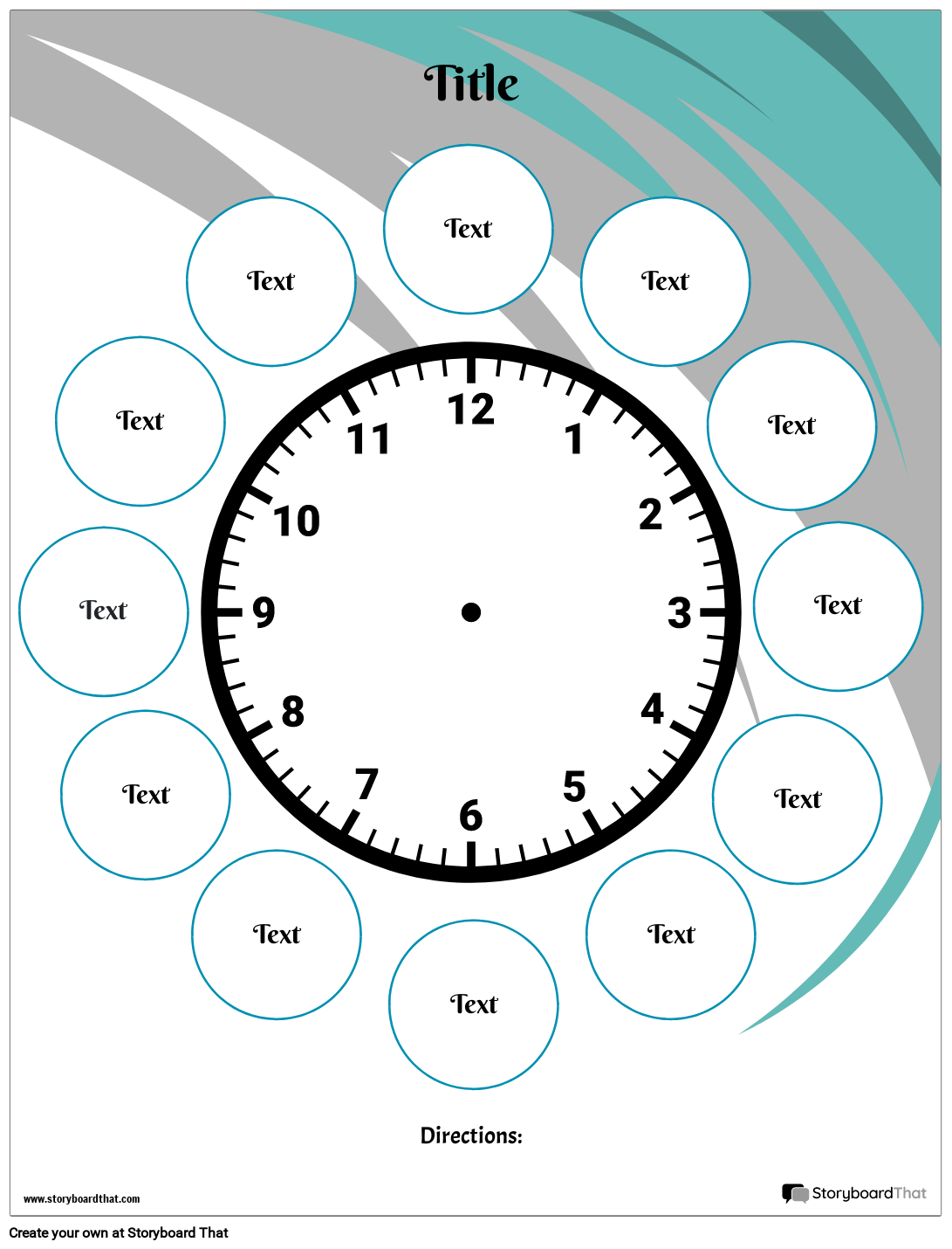 Clock Printable Template