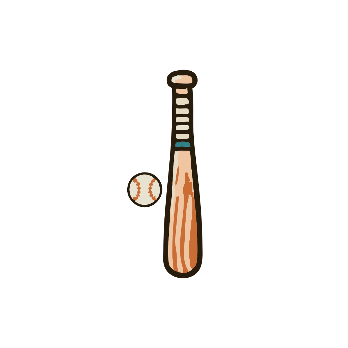 Free Vintage Baseball Bat Clipart Template To Edit Online