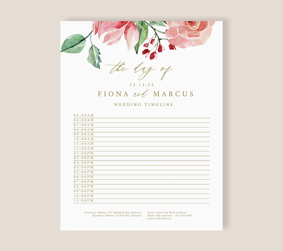 Timeline Printable Template