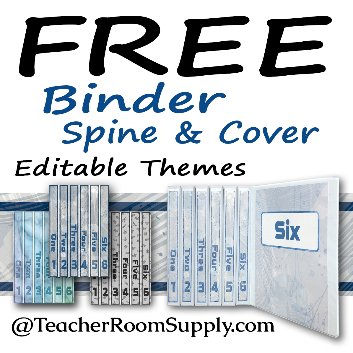 Free Printable Binder Spine Template