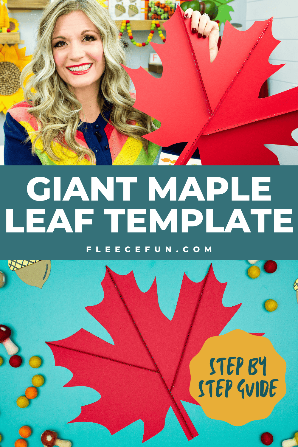 Giant Maple Leaf Template And Tutorial Free PDF And SVG 