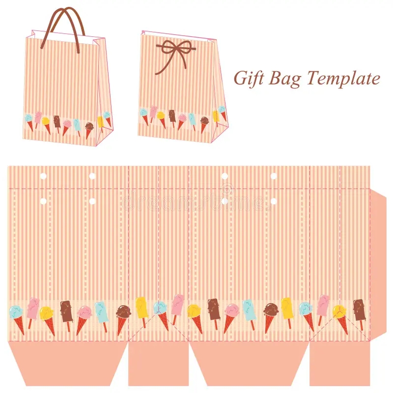 Gift Bag Template Stock Illustrations 33 977 Gift Bag Template Stock Illustrations Vectors Clipart Dreamstime