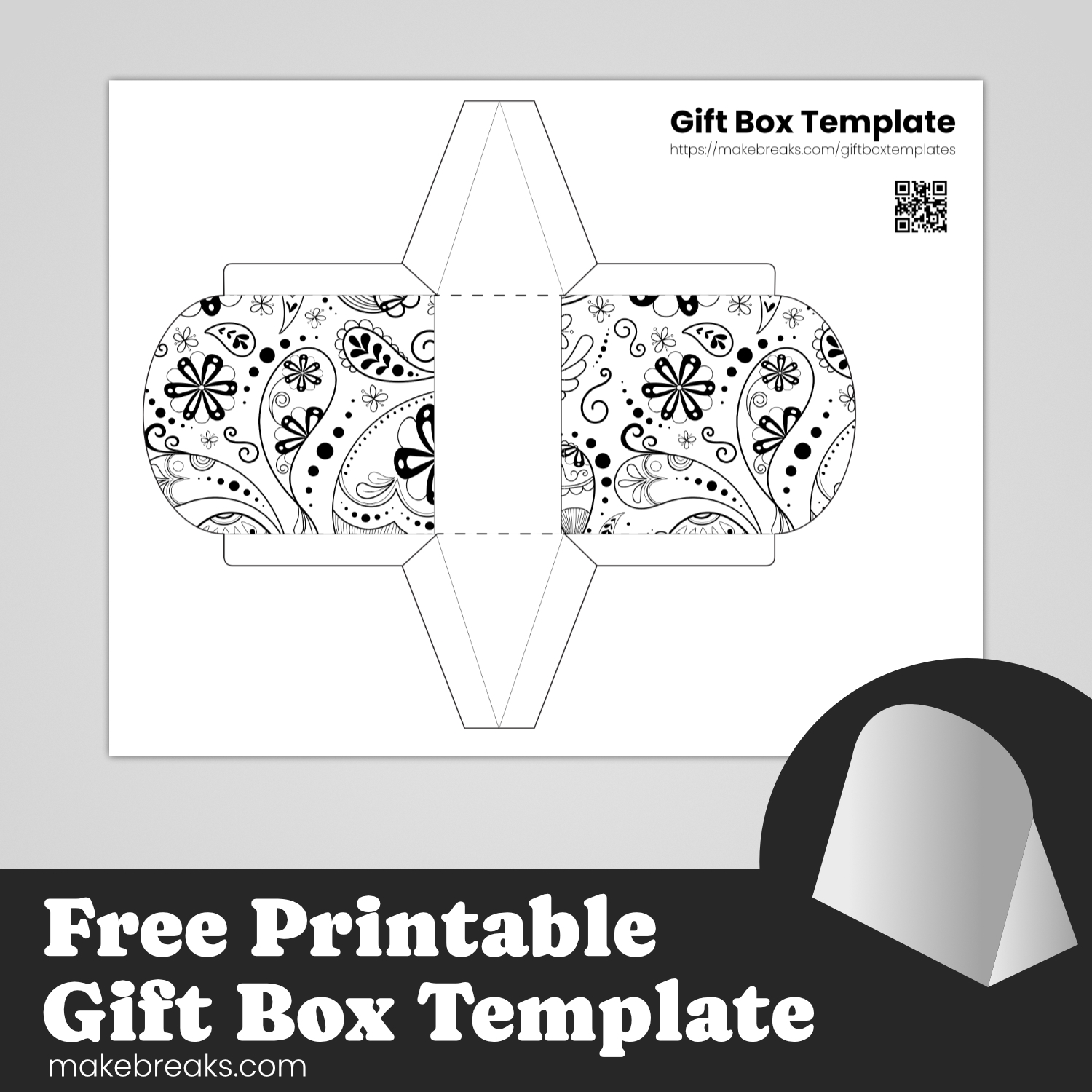 Gift Box And Gift Bag Templates Archives Make Breaks