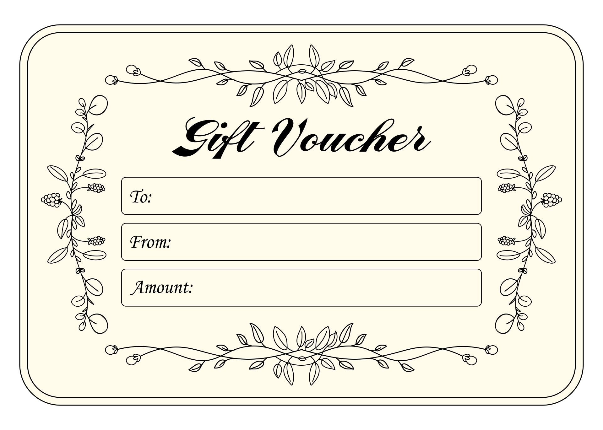Gift Voucher Template