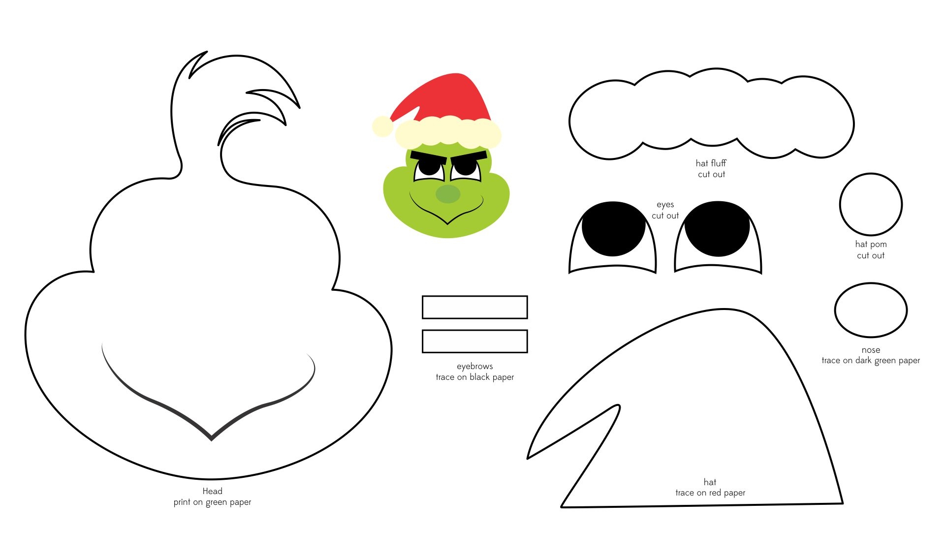 Grinch Pattern 10 Free PDF Printables Printablee Worksheets Library