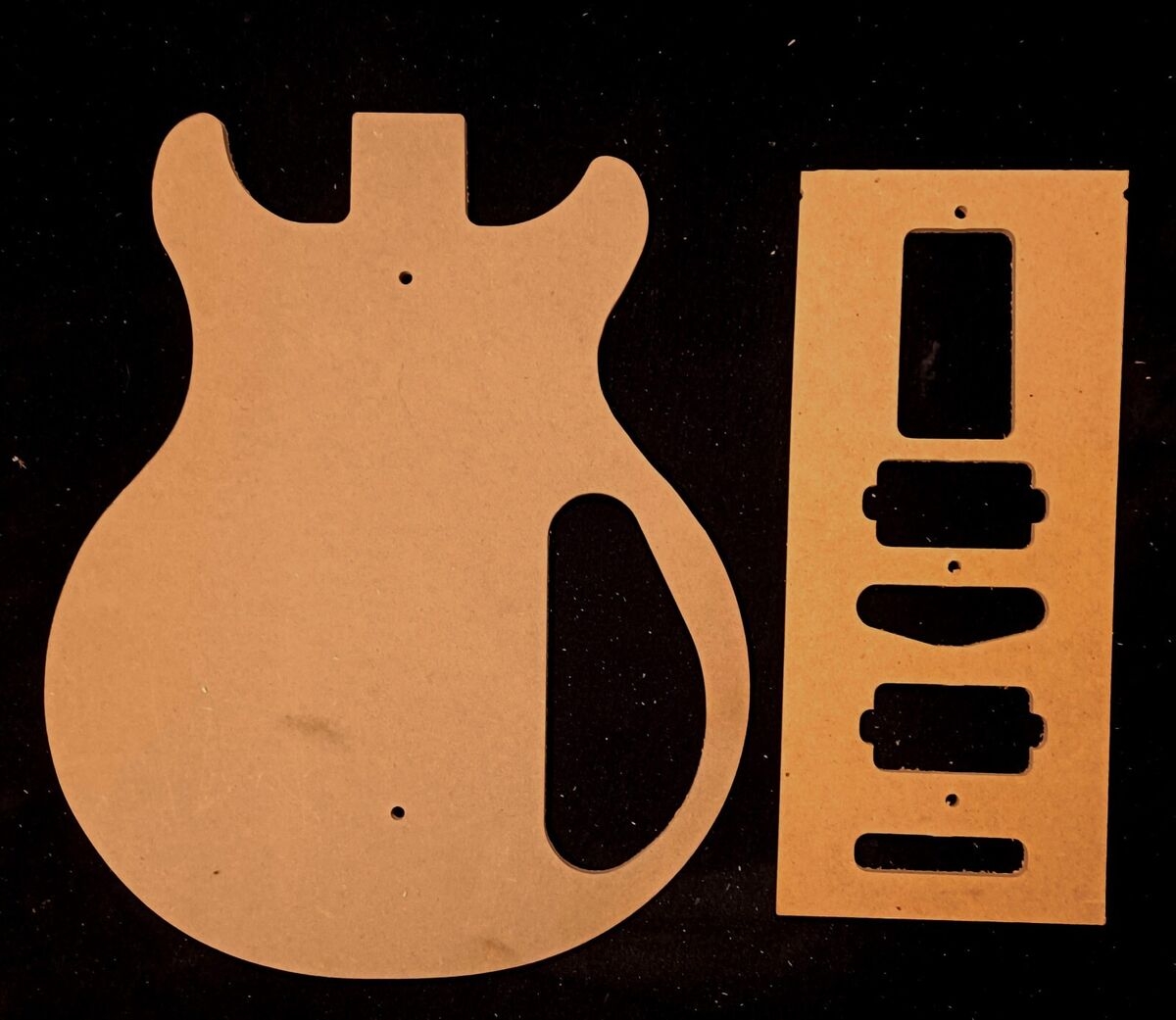 Guitar Template Set Modular LP Double Cut Guitar CNC Made EBay
