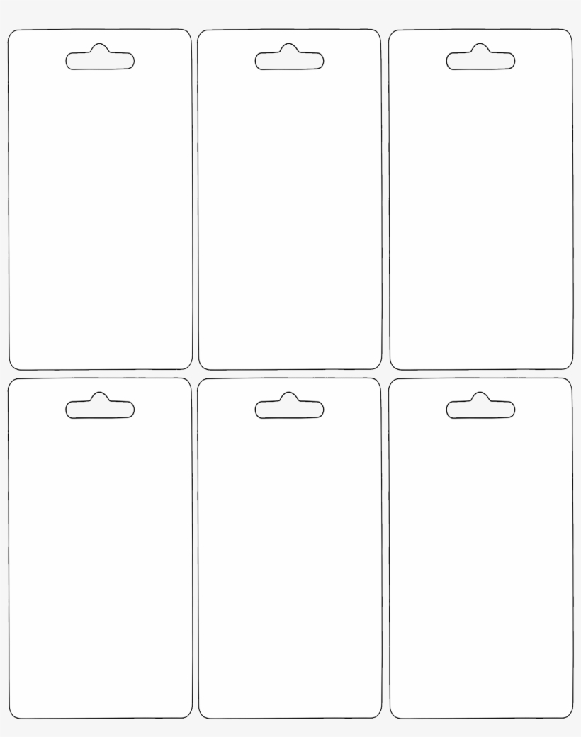 Printable Rearview Mirror Hang Tag Template