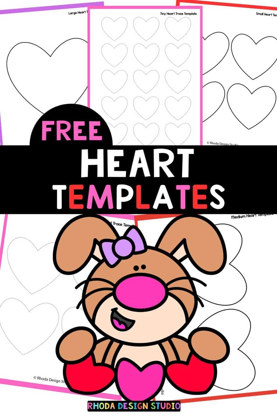 Large Heart Template Printable