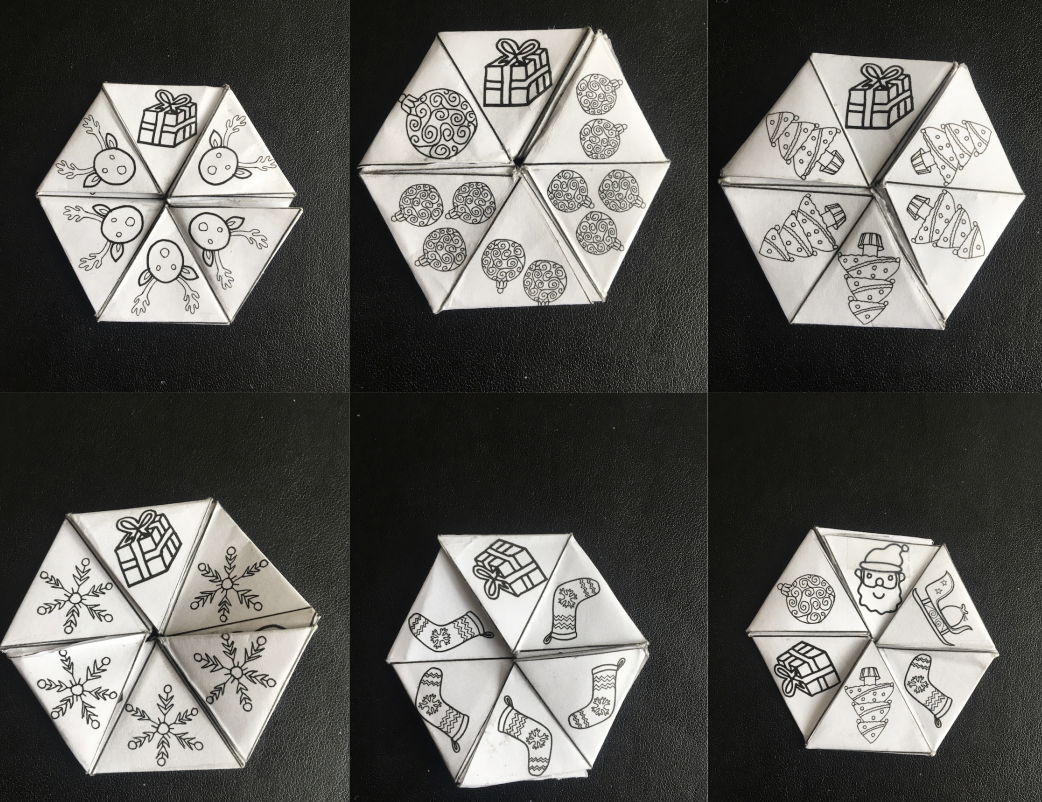 HexaHexaFlexagons Festive Flexagons Cs4fn