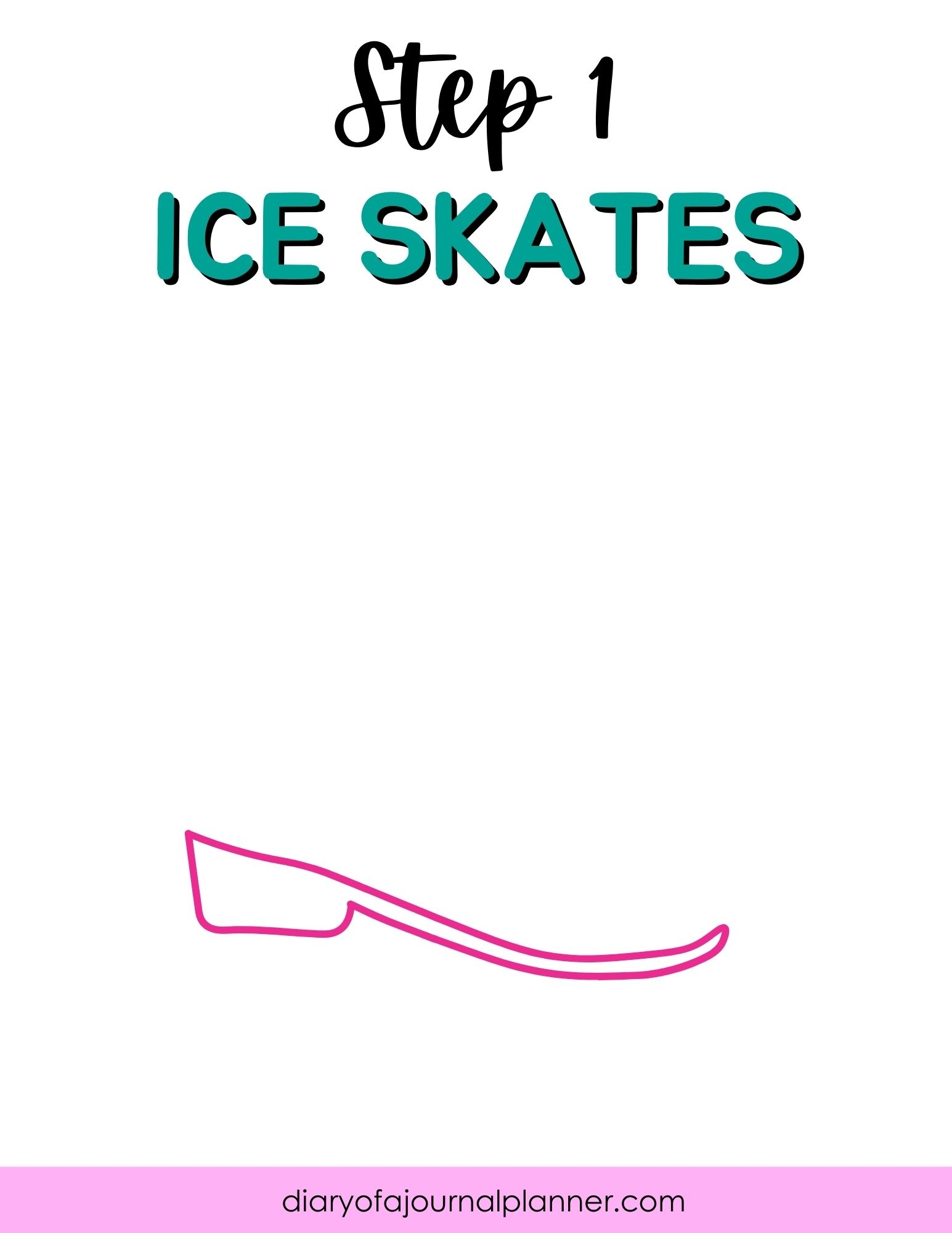 Ice Skate Template Printable