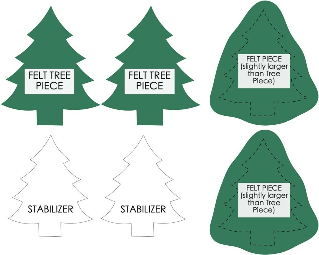 How To Make An Easy 3D Felt Christmas Tree Free Pattern MindyMakes