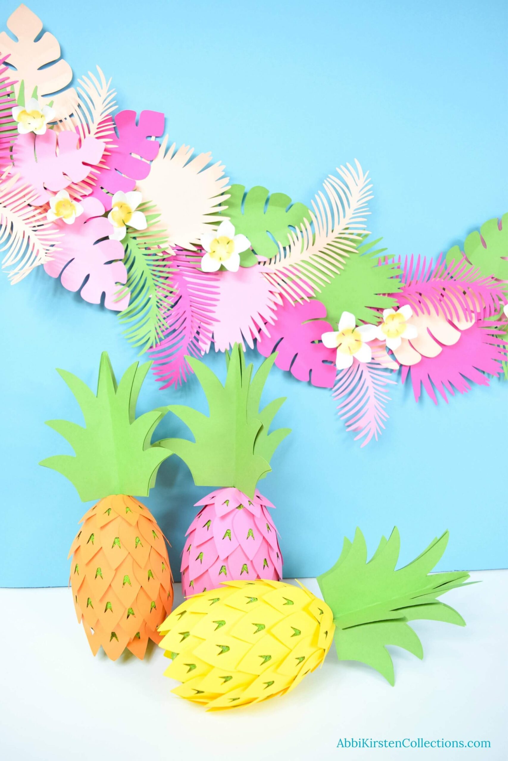 How To Make Paper Pineapple Party Decorations Story Abbi Kirsten Collections