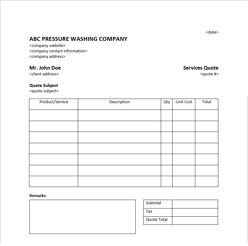 How To Understand Pressure Washing Estimates Washh