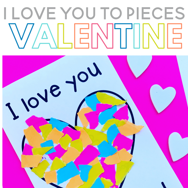 Free Printable I Love You To Pieces Template