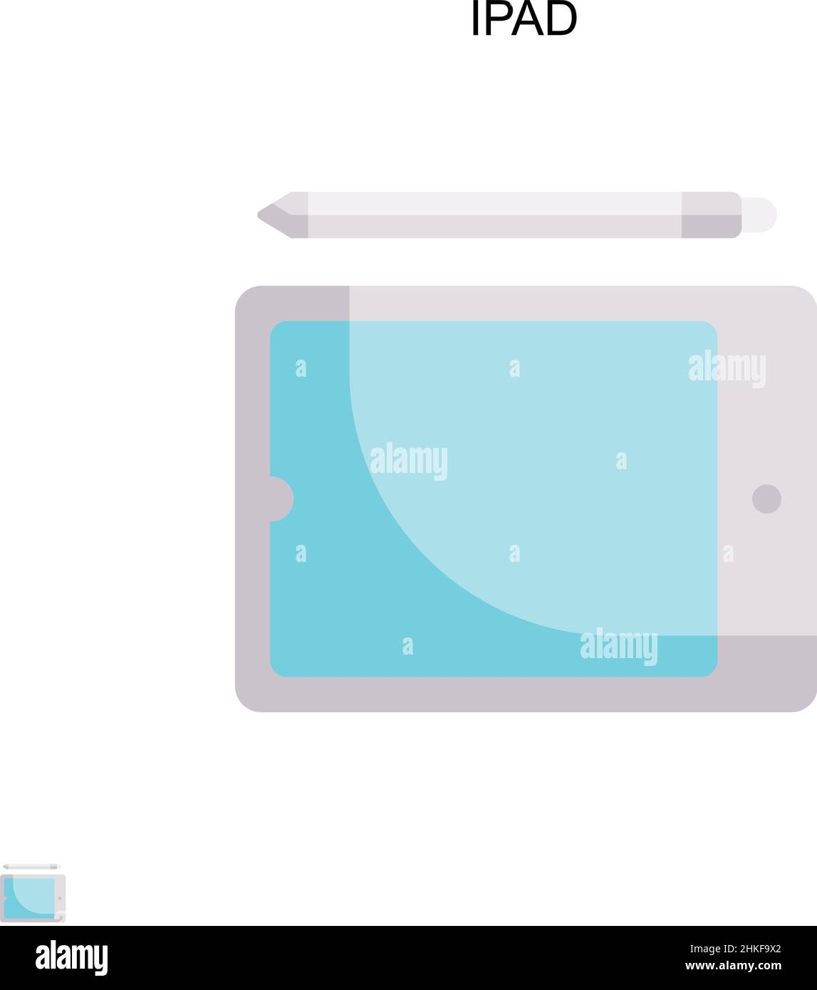 Ipad Air Mock Up Stock Vector Images Alamy