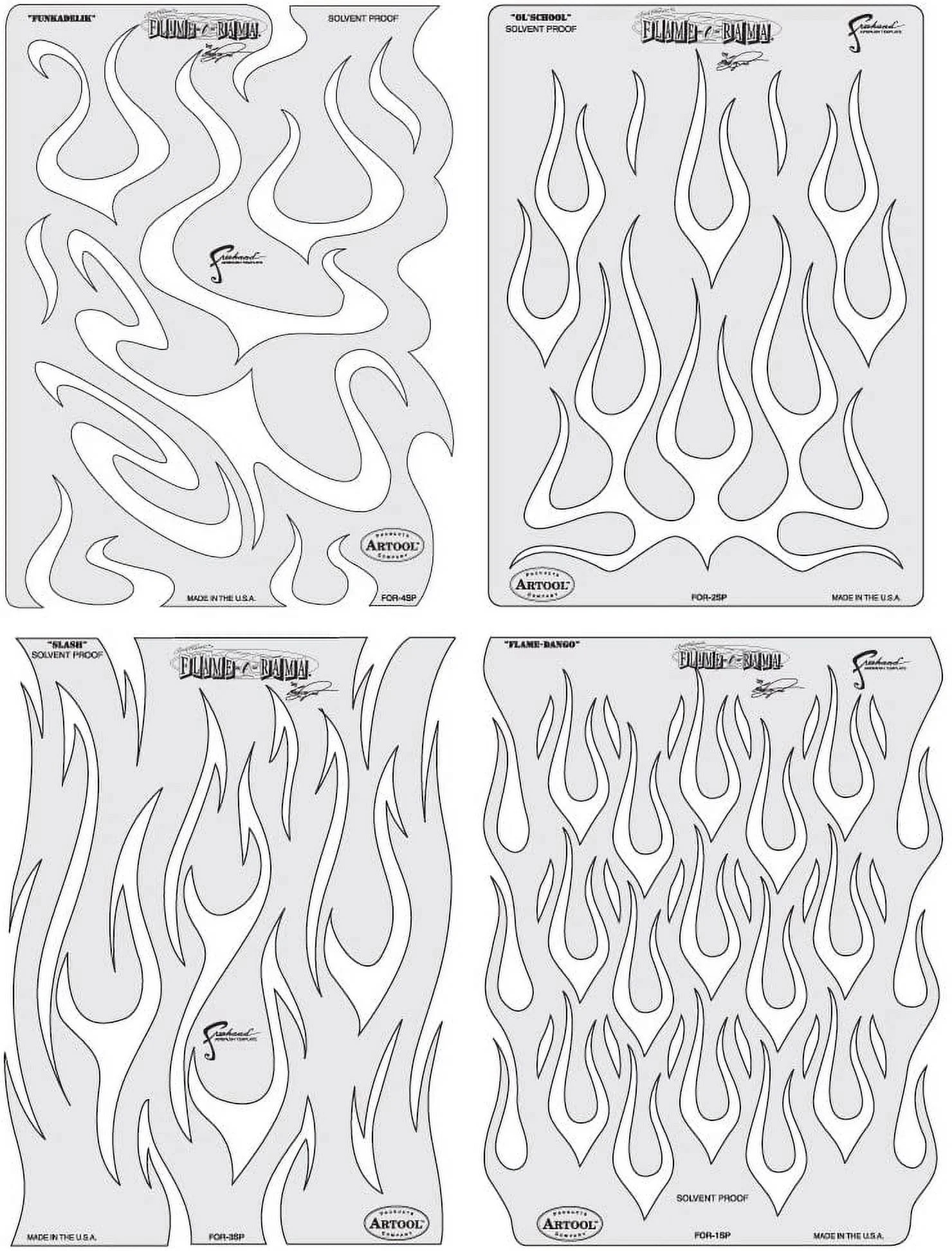 Printable Cut Out Flame Template